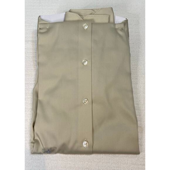 Kenneth Cole NY Stretch Collar Non-Iron Taupe Shirt 15 1/2 34/35 Regular Fit M - Picture 2 of 7